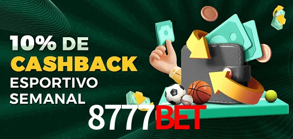 10% de bônus de cashback na 8777Bet